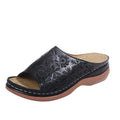 Retro Slippers Women Hollow Floral Shoes Outdoor Summer Sandals