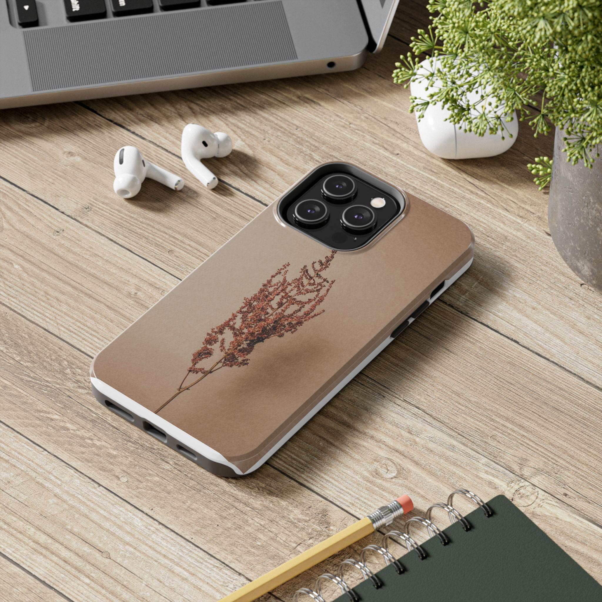Brown Dry Leaf Tough Phone Cases