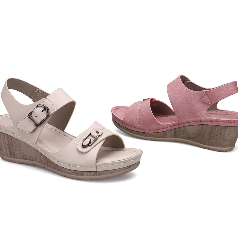 Fashion Wedge Heel Ladies Plus Size Sandals