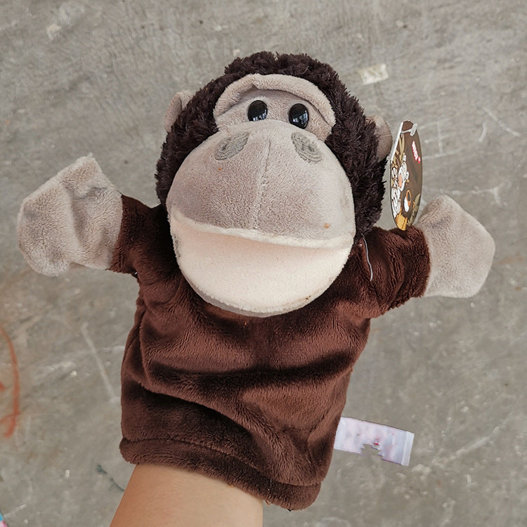 Hand puppet animal plush cartoon early childhood dolls, toys, children's kindergarten story telling, hand puppet creative wholesale