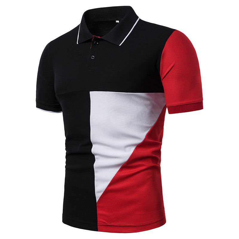 T-Shirt Men's Short-Sleeved Color Large Size All-Match Casual Fashion Chic