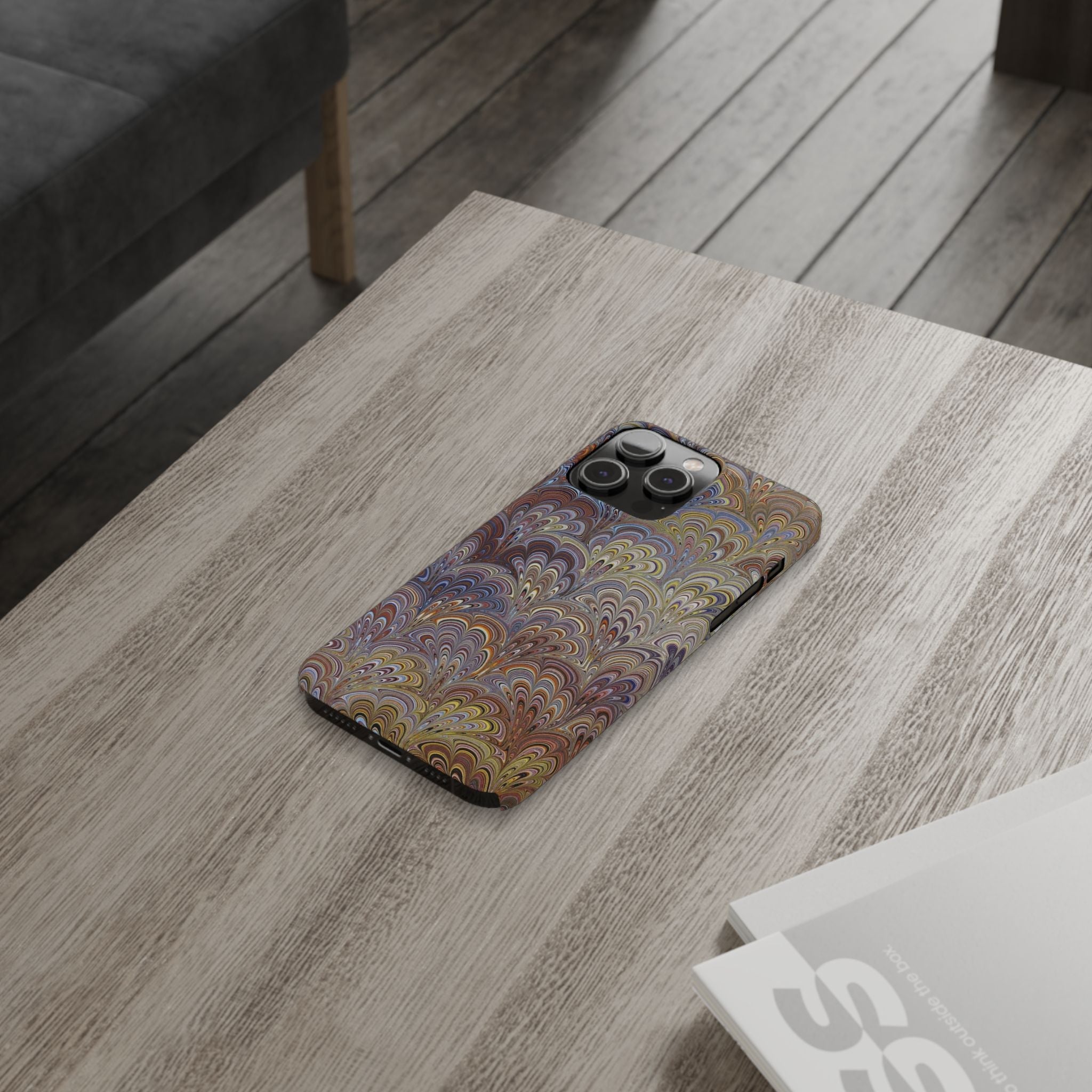 Italian Marbled Design, Multi-Colored Pallet, Slim Phone Cases, Case-Mate