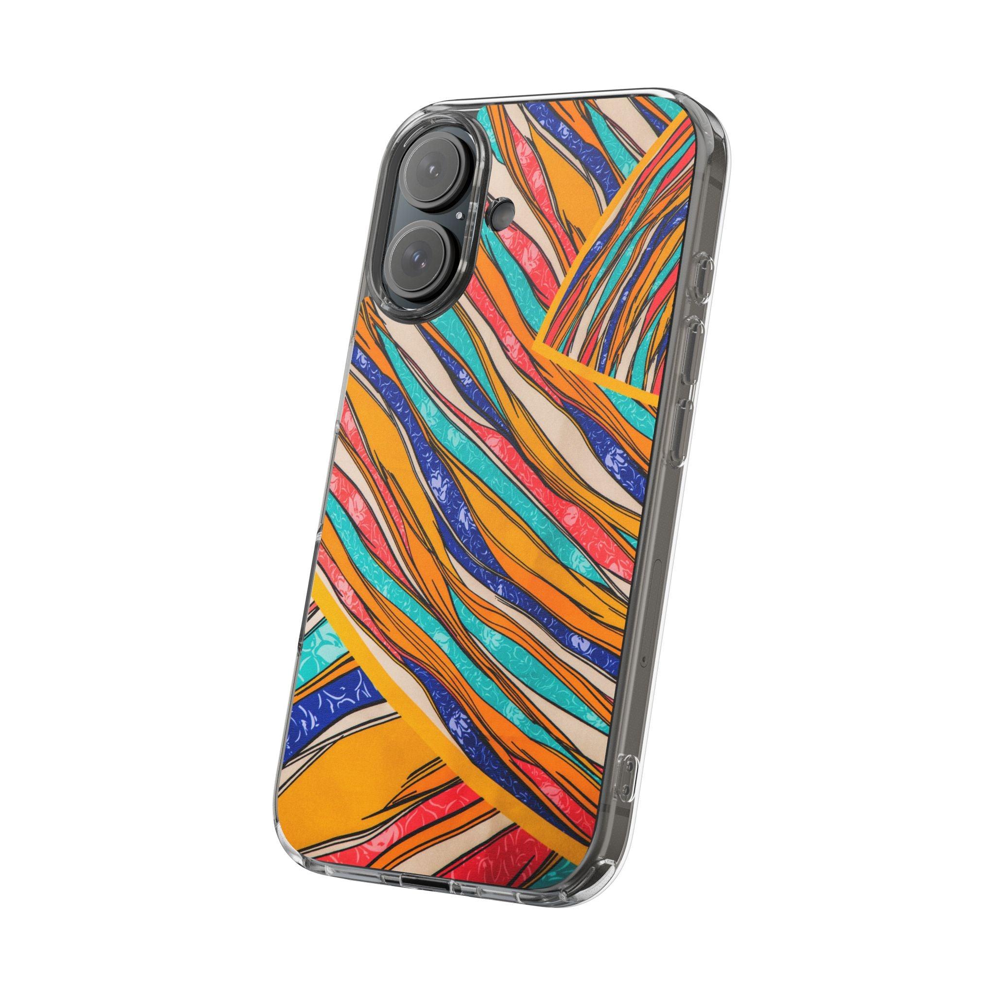 Clear Cases Stripes of  Powerful Colors