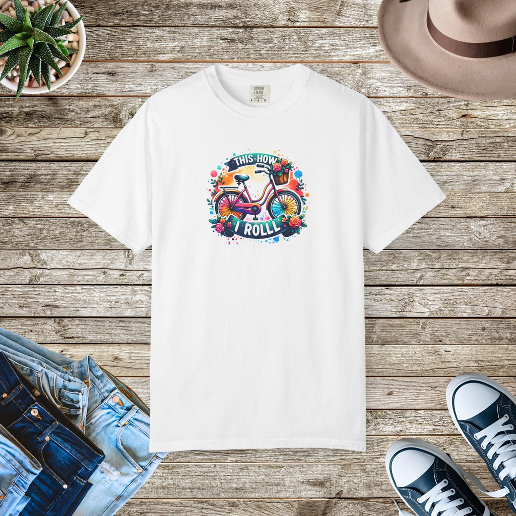 This Is How I Roll Bicycle Tee - Comfort Colors - DipaliZ