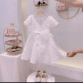 Summer Girl Dress Korean Version Of The New Children'S Princess Dress Western-Style Birthday Dress Short-Sleeved Skirt
