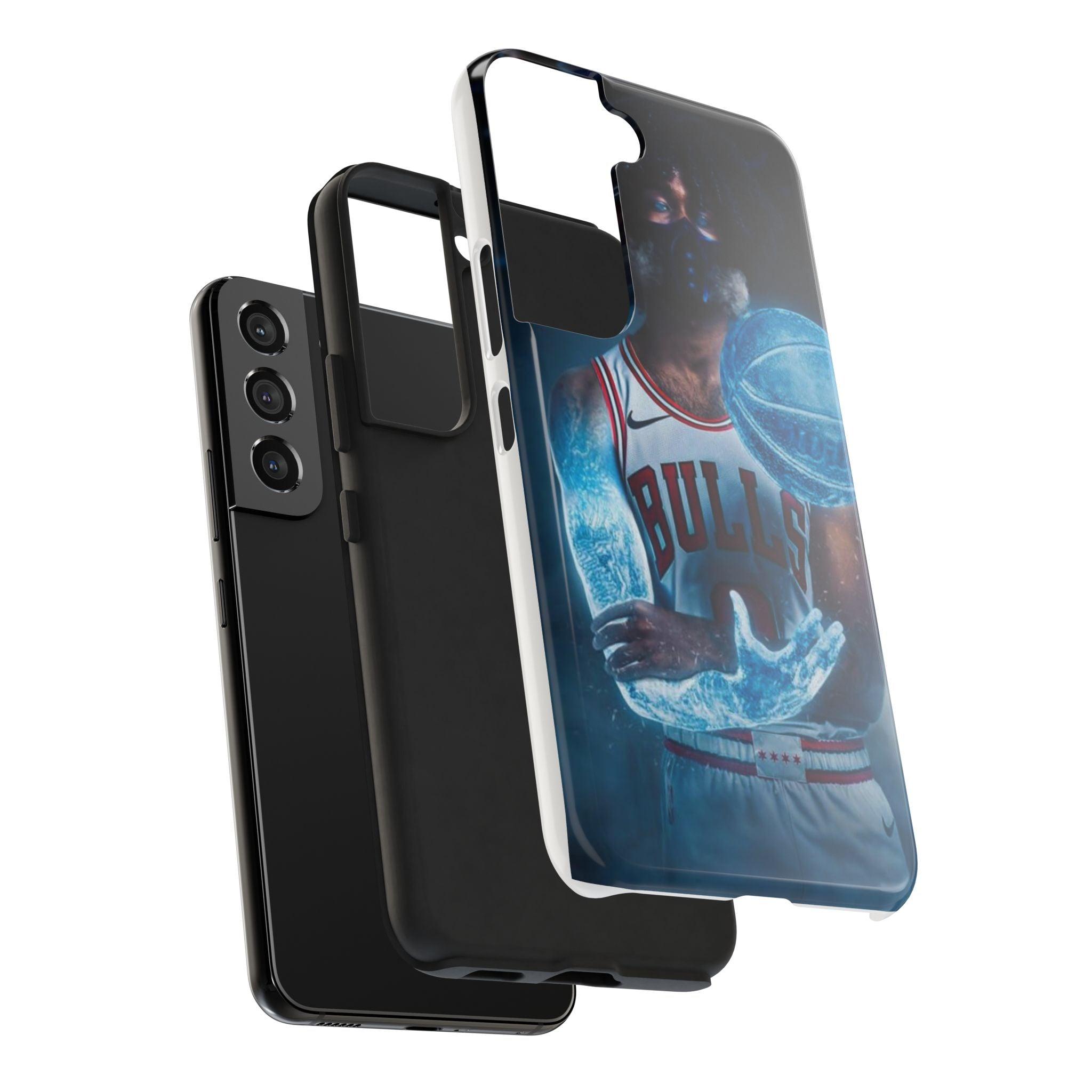 Coby White Chicago Bulls NBA Basketball Printed Tough Phone Case for iPhone & Samsung Galaxy - Dynamic Player Action Design