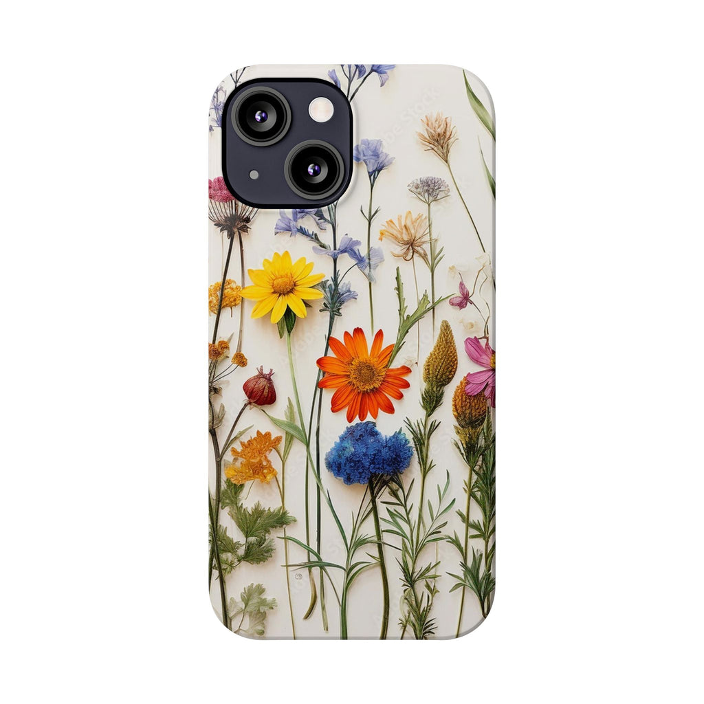 Floral Phone Cases, Pressed Flowers Design, iPhone 17 Case, Botanical Phone Accessories
