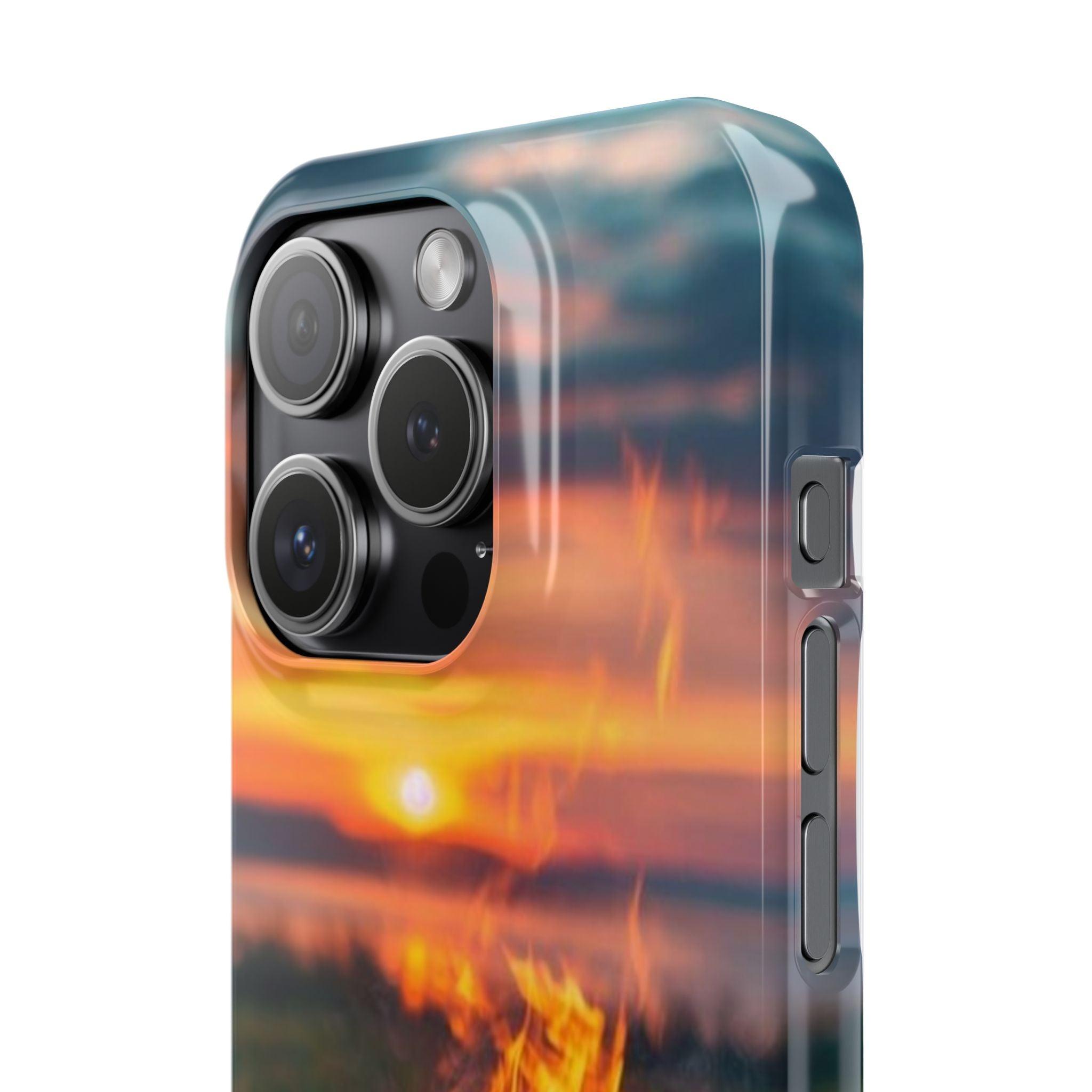 Woodland Fire Phone Case – Warmth of Nature’s Blaze on Your Device