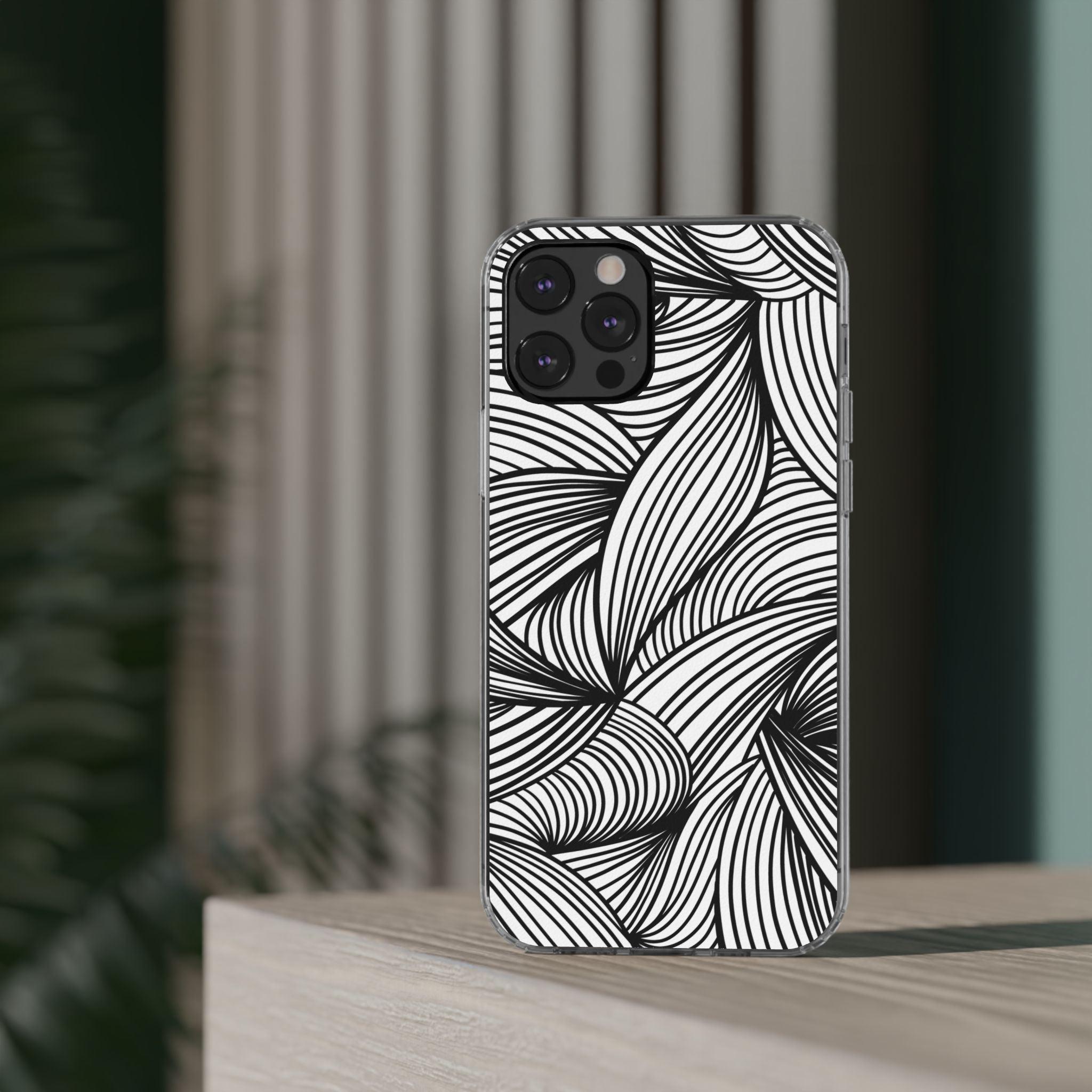 Black and White Illusion Clear Cases