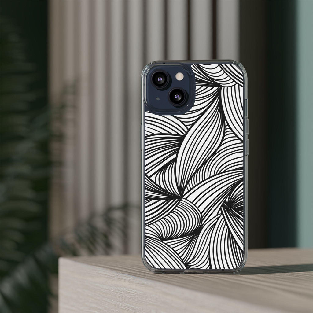 Black and White Illusion Clear Cases