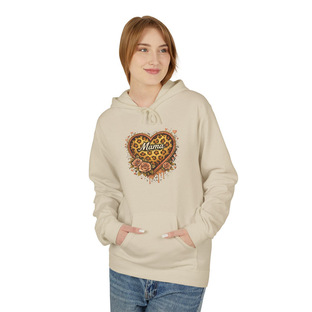 Leopard Heart Hoodie — Floral Animal Print Pullover
