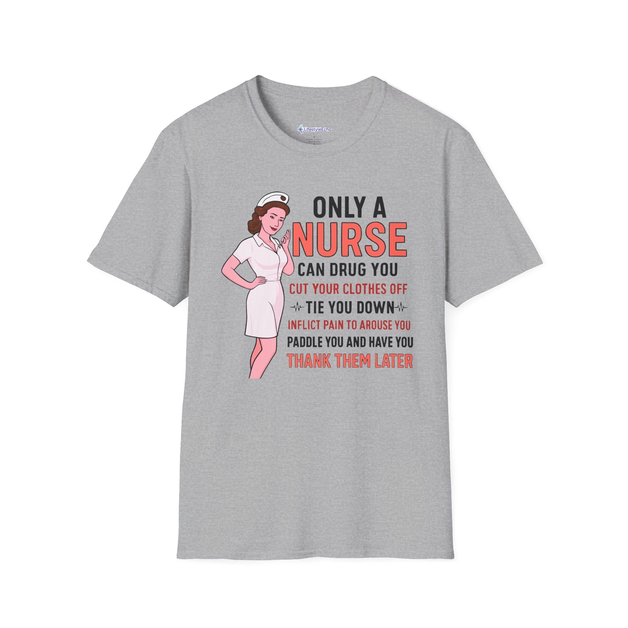 Nurse Graphic T-Shirt — "Only a Nurse Can Drug You" Retro Funny Nurse Tee