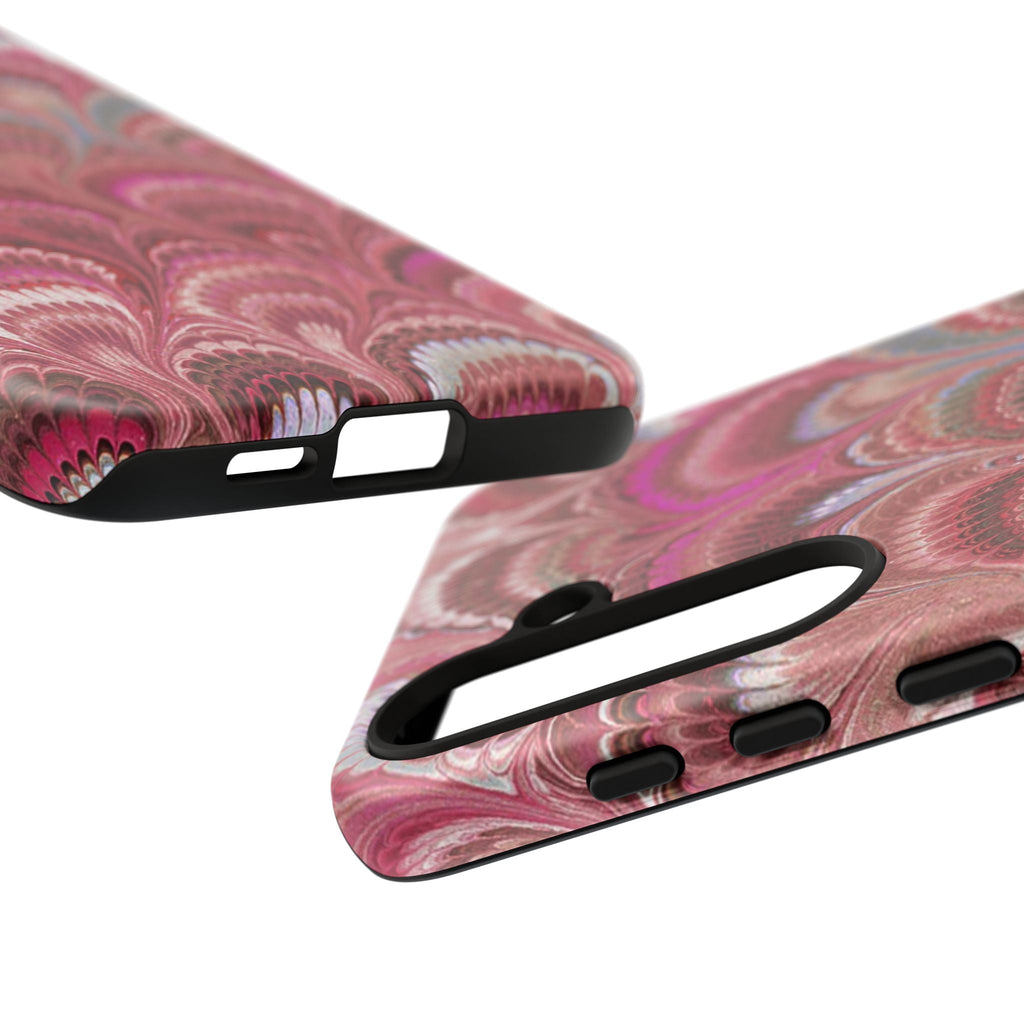 Shades of Pink Marbled Phone Case —  Dual Layer - Tough Protective Phone Cover