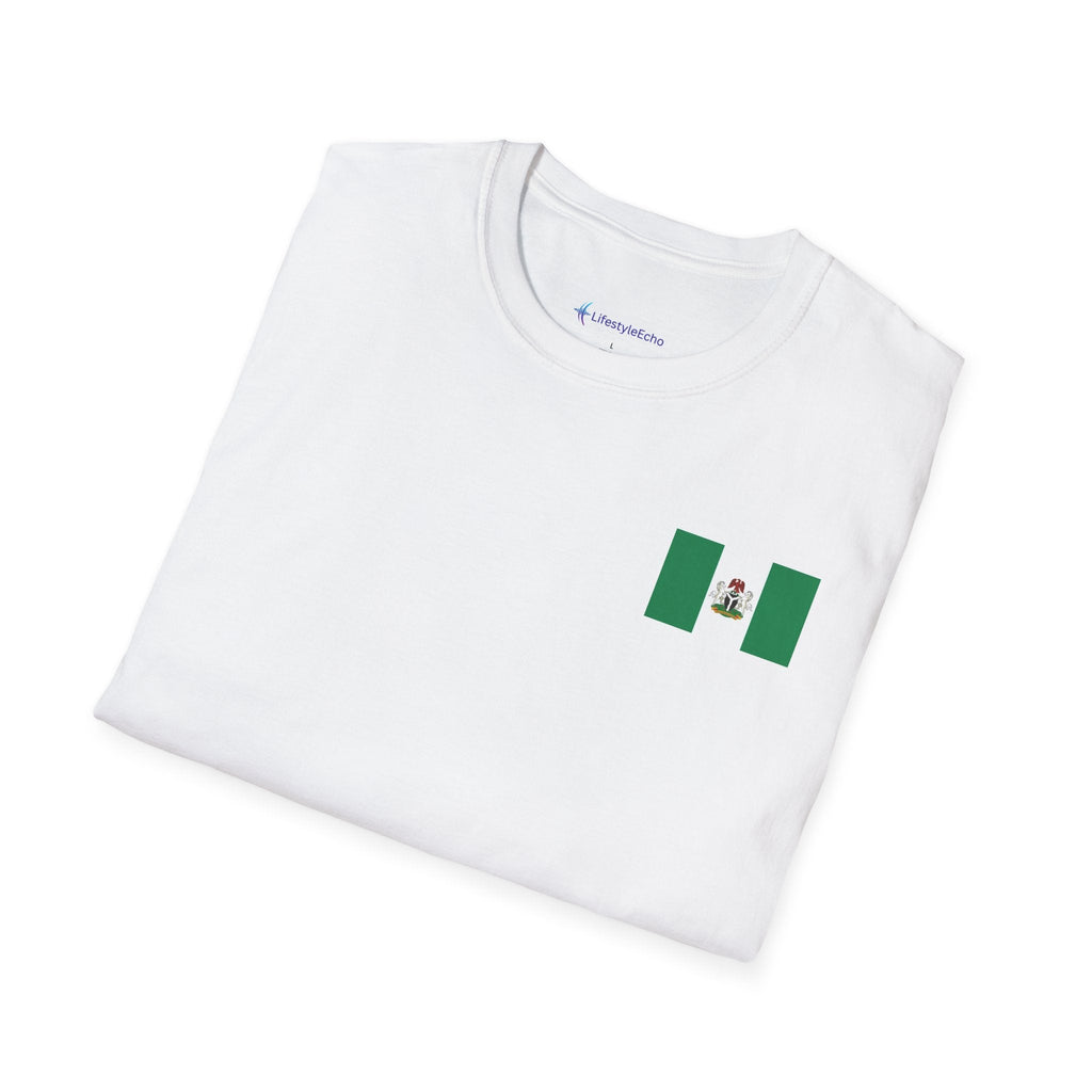 Nigeria Flag T-Shirt — Nigerian Crest Chest & Back Tee