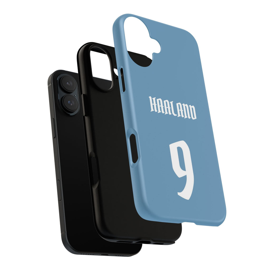 Erling Haaland PowerStrike – Rugged Dual-Layer Protection & Slim Profile | Compatible with iPhone 8 to 16 Pro Max & Samsung Galaxy S10 to S25 Ultra