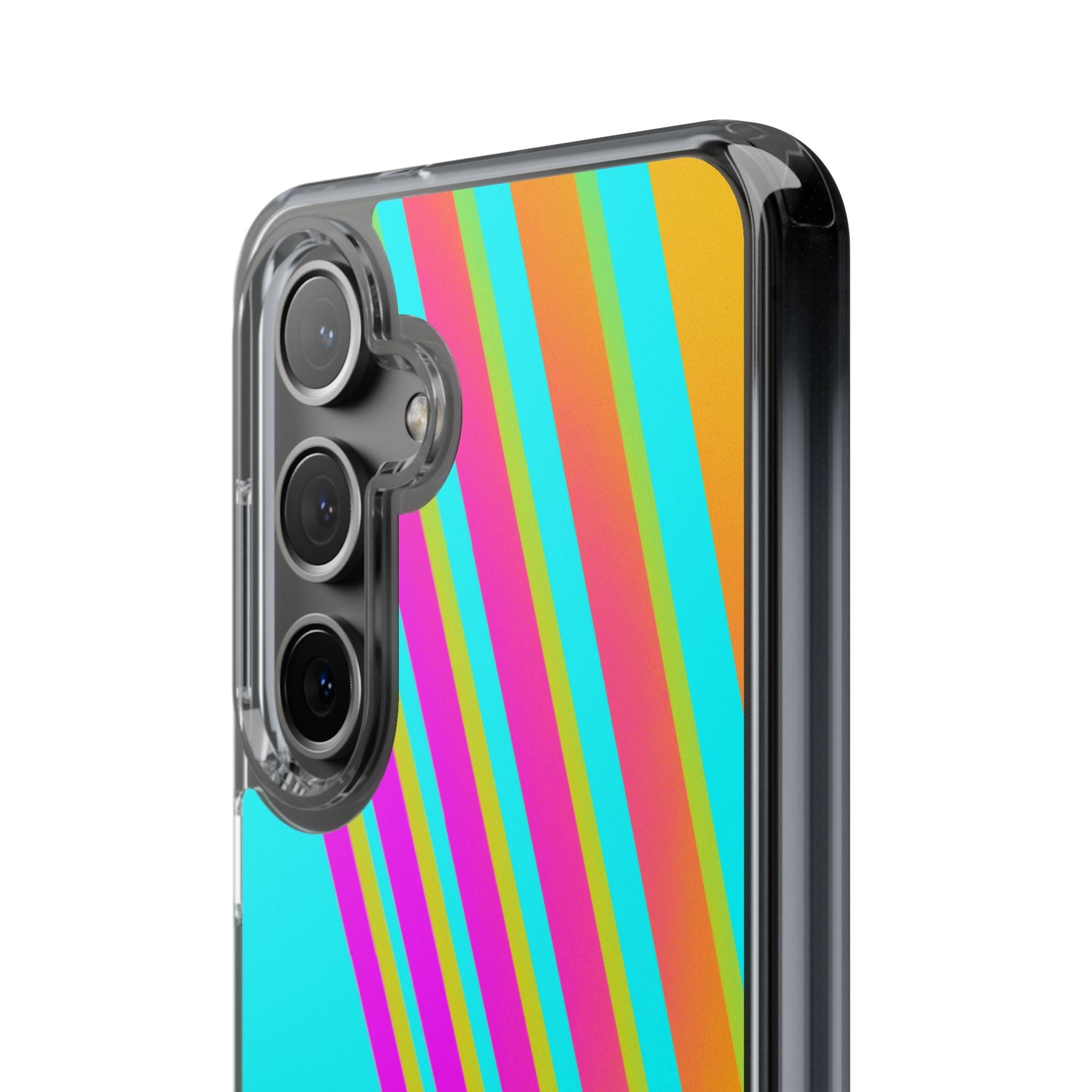 Abstract Pattern With Vibrant Color Clear Cases