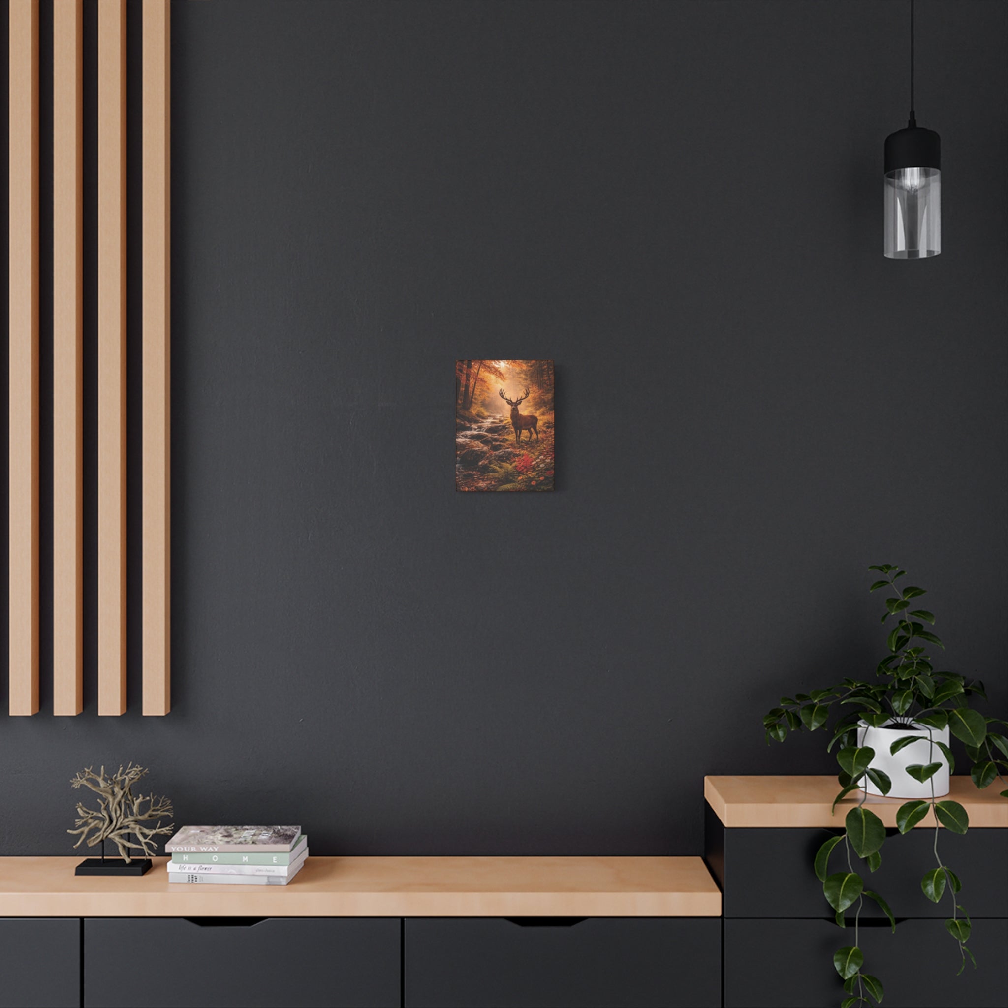 Autumn Wilderness Deer Canvas Wall Art