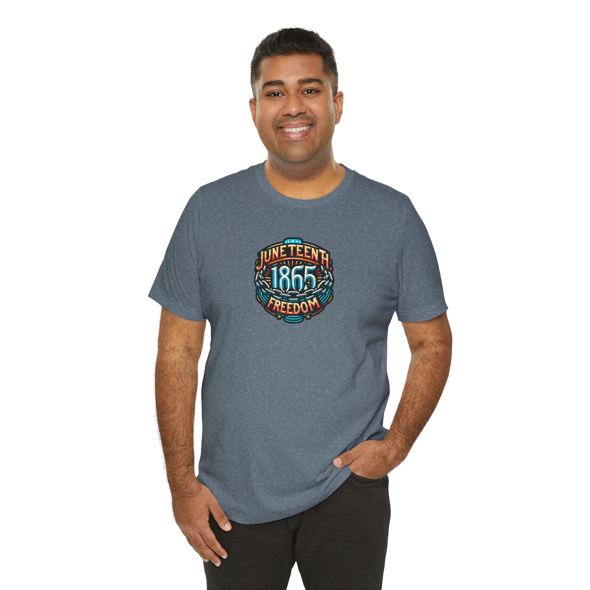 Unisex Jersey Short Sleeve Tee - Celebrate Juneteenth 1865 - DipaliZ