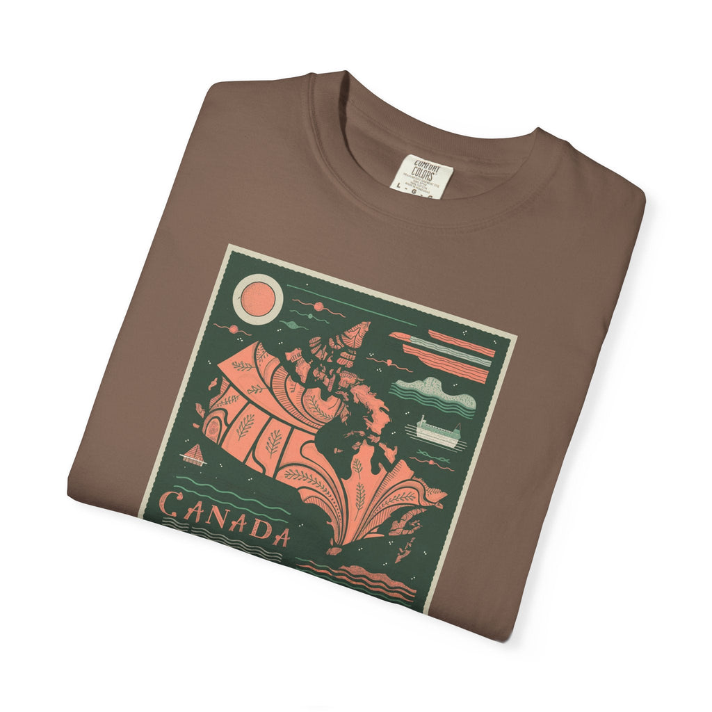 Map Of Canada Tee - Canada Day Celebration Comfort Colors - DipaliZ