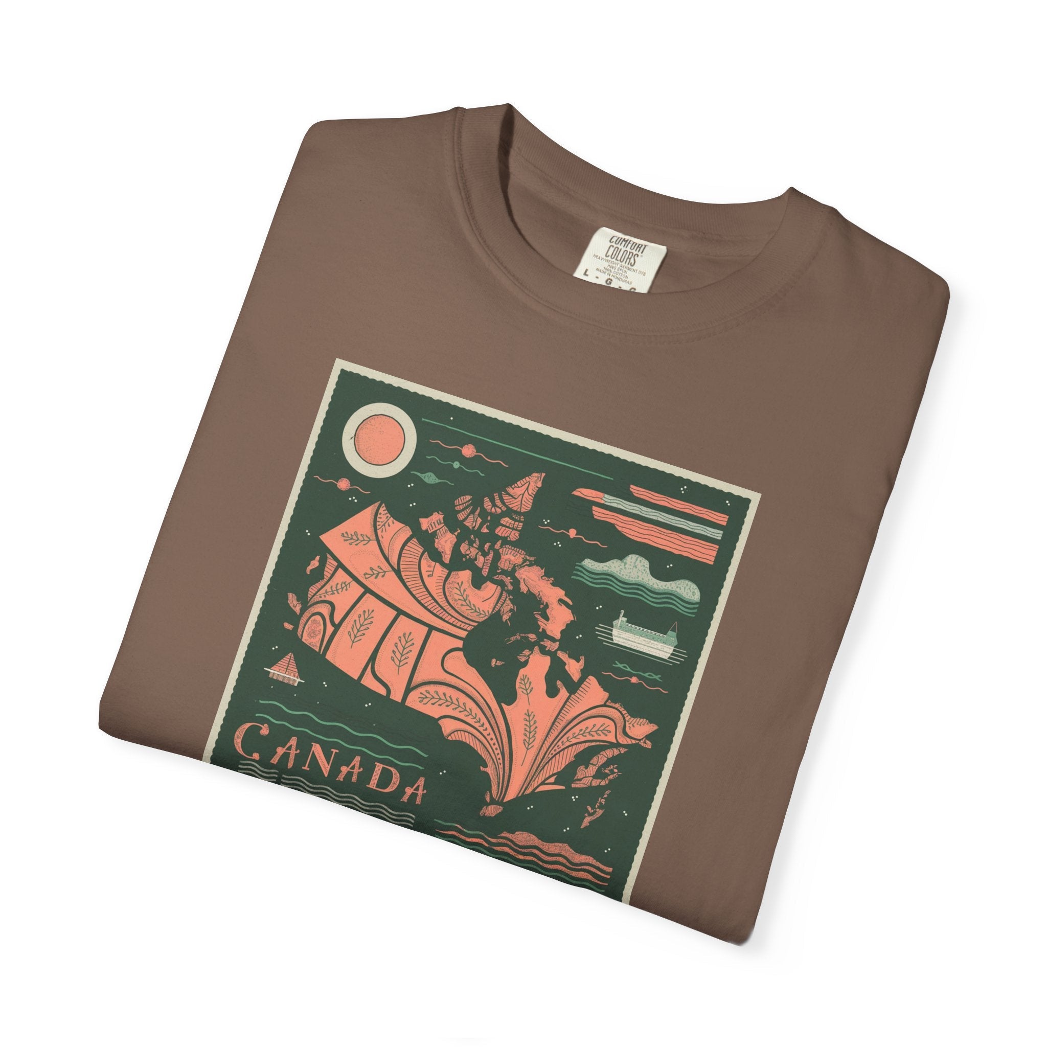Map Of Canada Tee - Canada Day Celebration Comfort Colors - DipaliZ