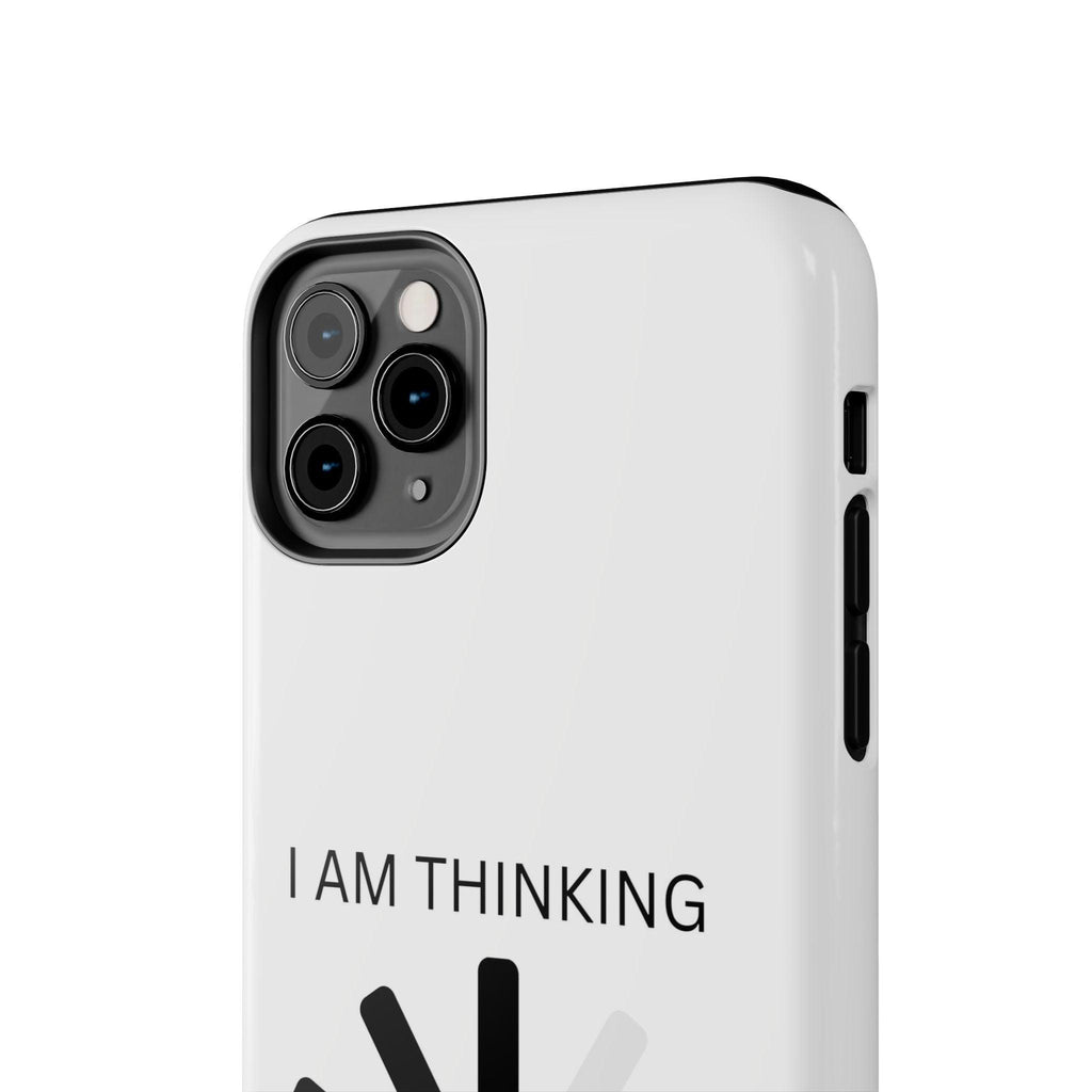 I Am Thinking To Much Text Printed Tough Phone Cases