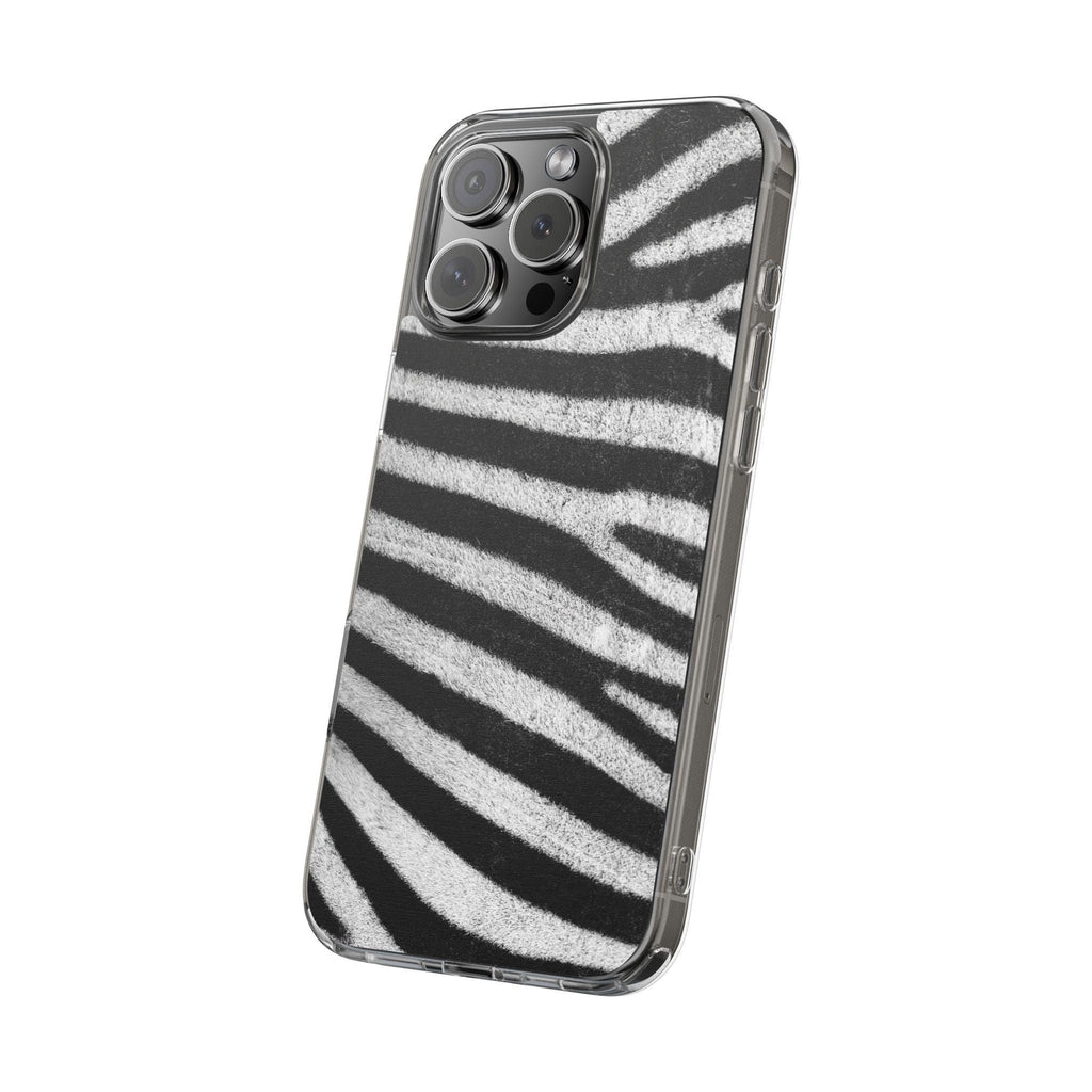 Clear Cases Black and White Zebra Stripes