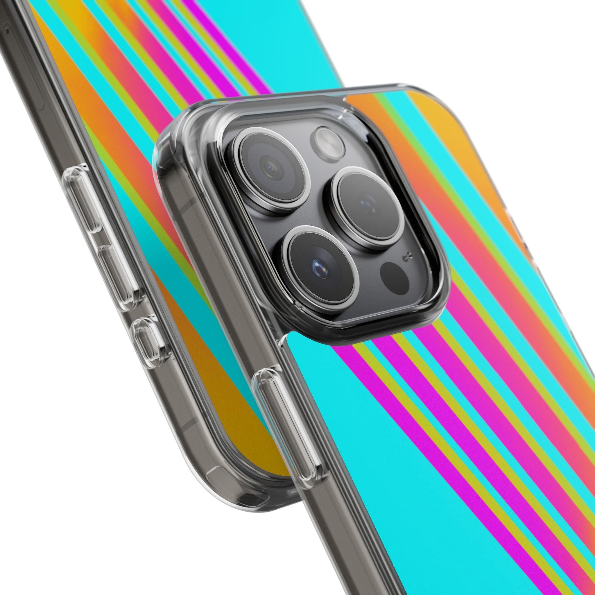 Abstract Pattern With Vibrant Color Clear Cases