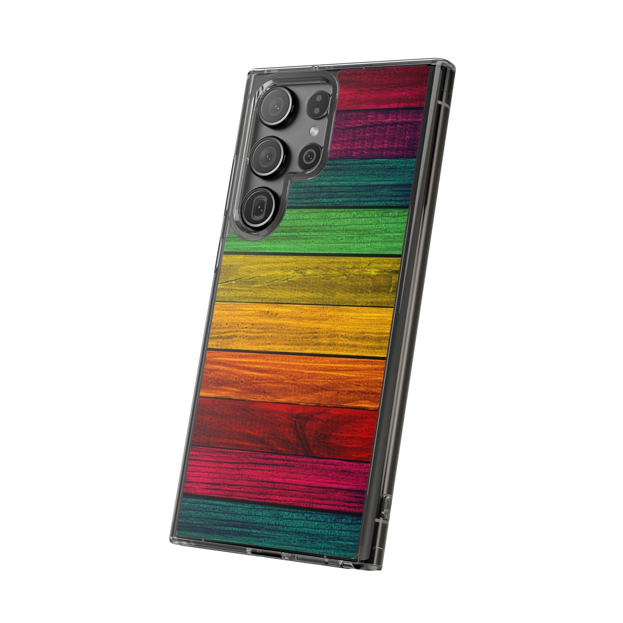 Rainbow On Woods Clear Cases