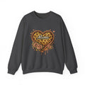 Mama Leopard Heart Crewneck Sweatshirt — Floral Vintage Mom Pullover