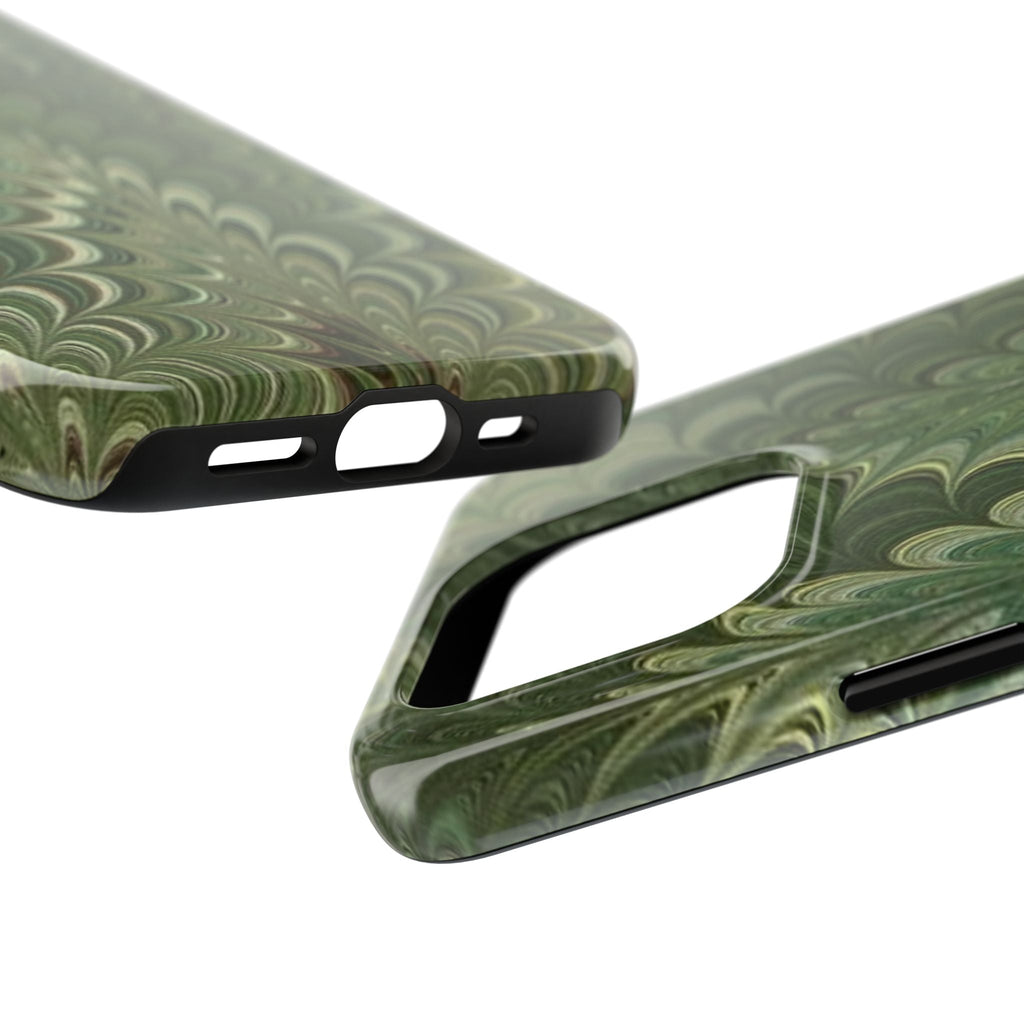 Deep Green Marble Italian Durable Phone Case