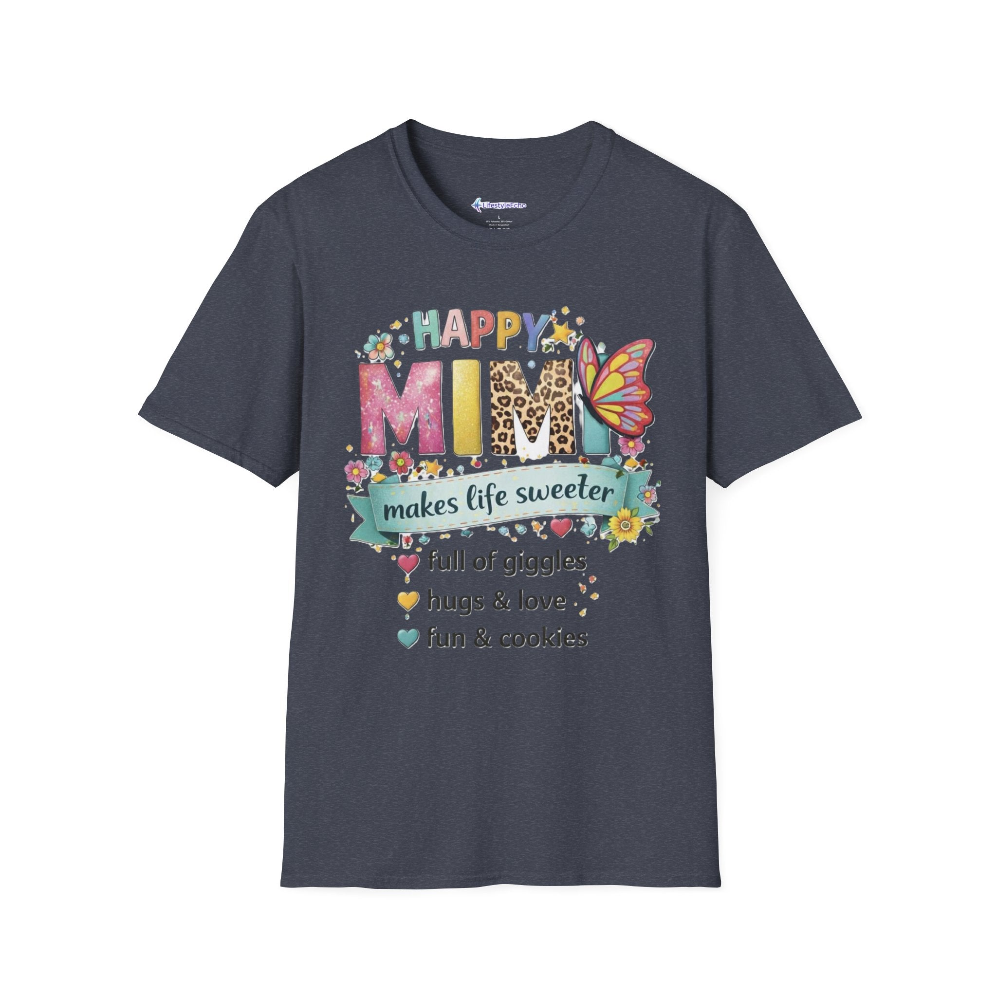 Happy Mimi T-Shirt – "Mimi Makes Life Sweeter" Grandma Gift Tee