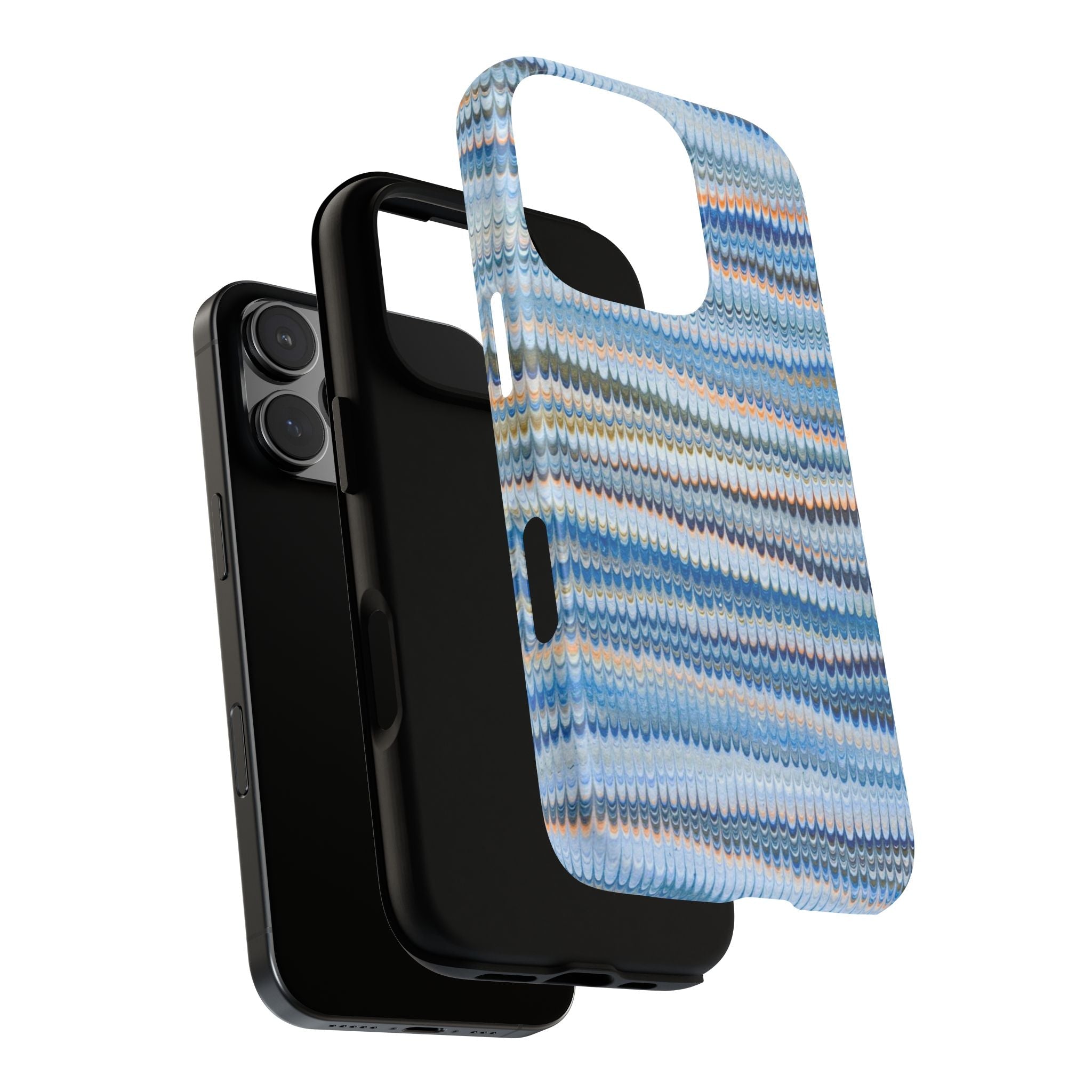 Blue Marbled Vintage Marbled Design - Tough Cases