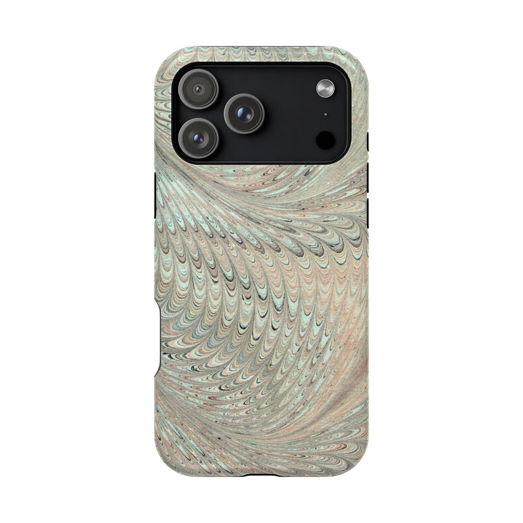 Mag Safe Italian Marble - Green Mint Dual Layer Phone Case