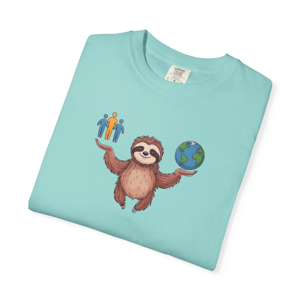 Sloth World Environment Comfort Colors Tee - Garment Dyed - DipaliZ