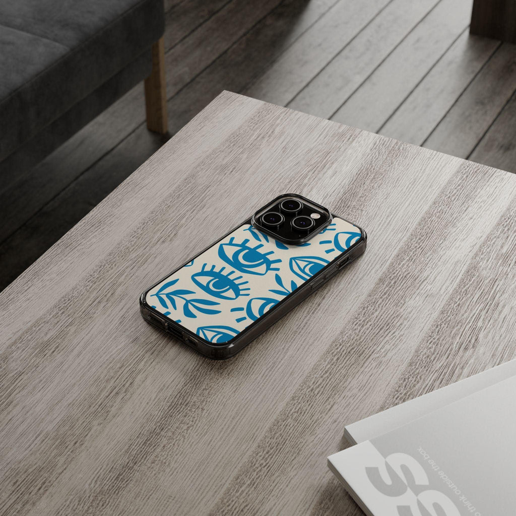 Eyes And Leaves  Pattern Clear Cases