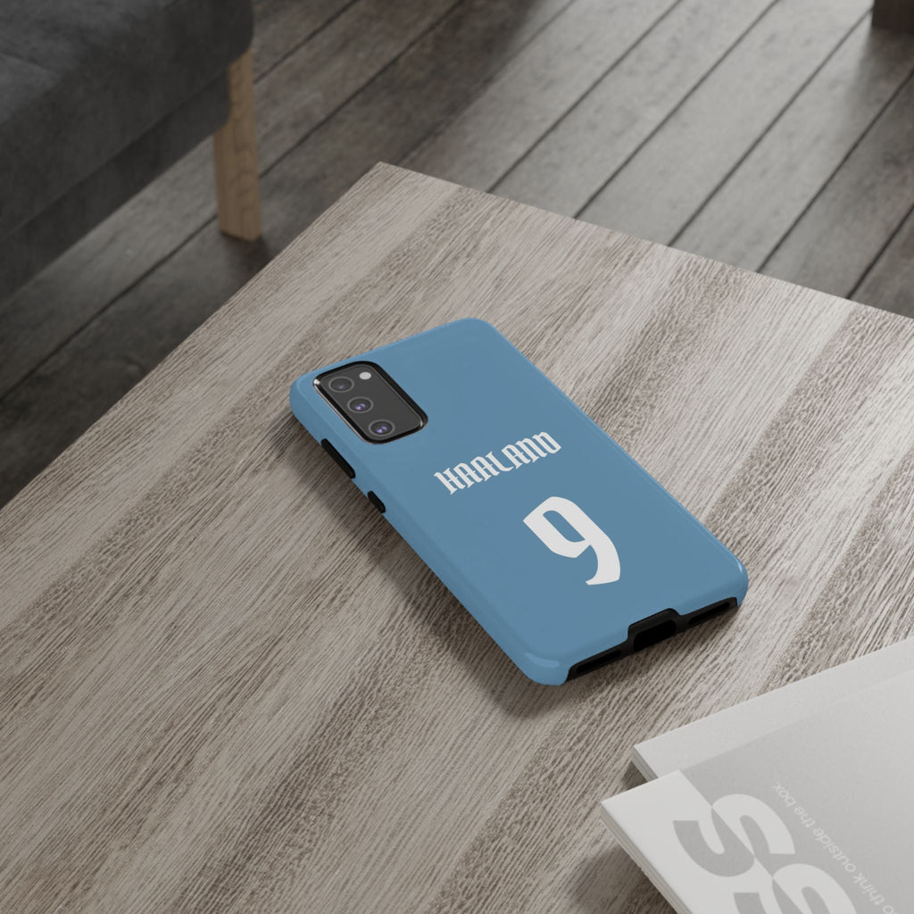 Erling Haaland PowerStrike – Rugged Dual-Layer Protection & Slim Profile | Compatible with iPhone 8 to 16 Pro Max & Samsung Galaxy S10 to S25 Ultra