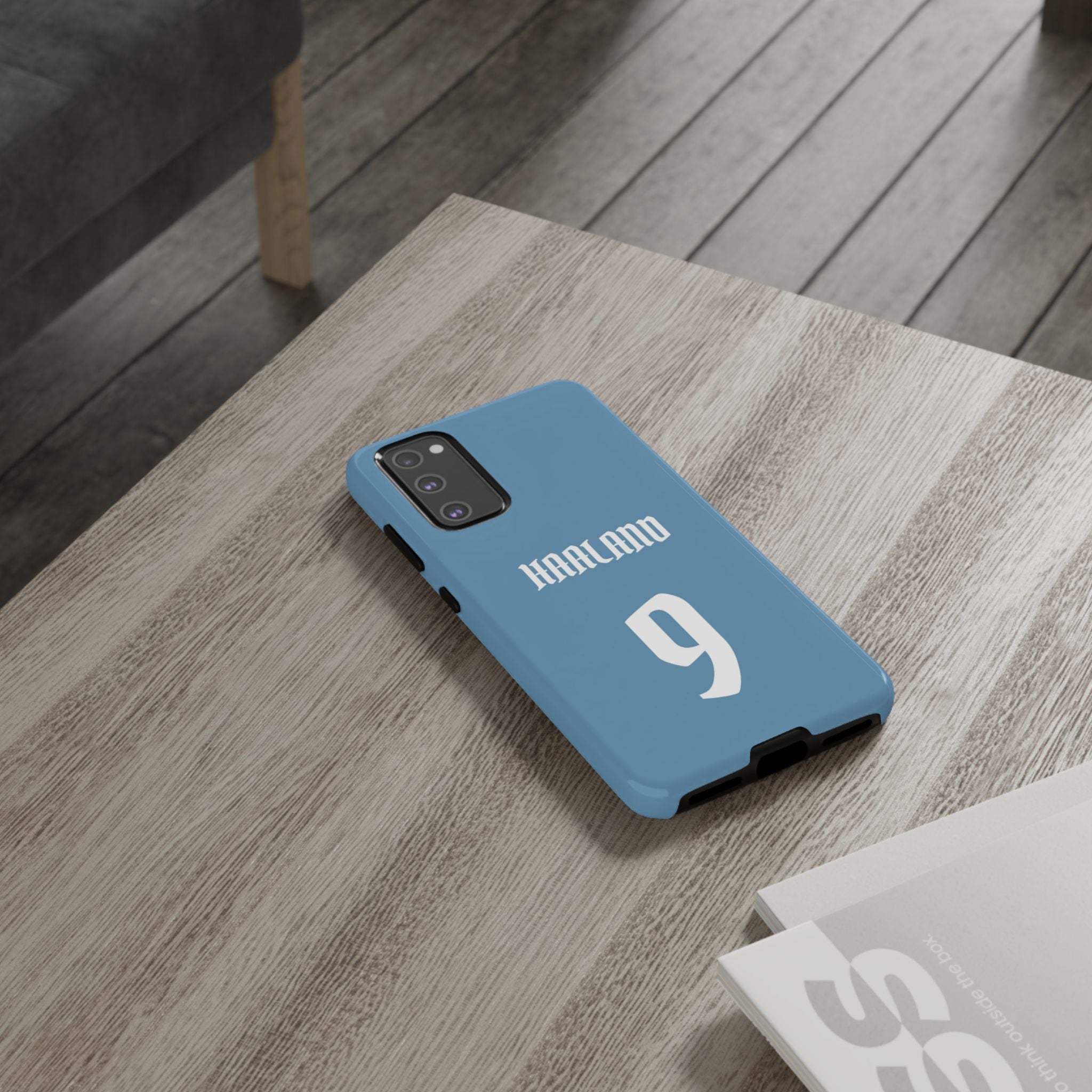 Erling Haaland PowerStrike – Rugged Dual-Layer Protection & Slim Profile | Compatible with iPhone 8 to 16 Pro Max & Samsung Galaxy S10 to S25 Ultra