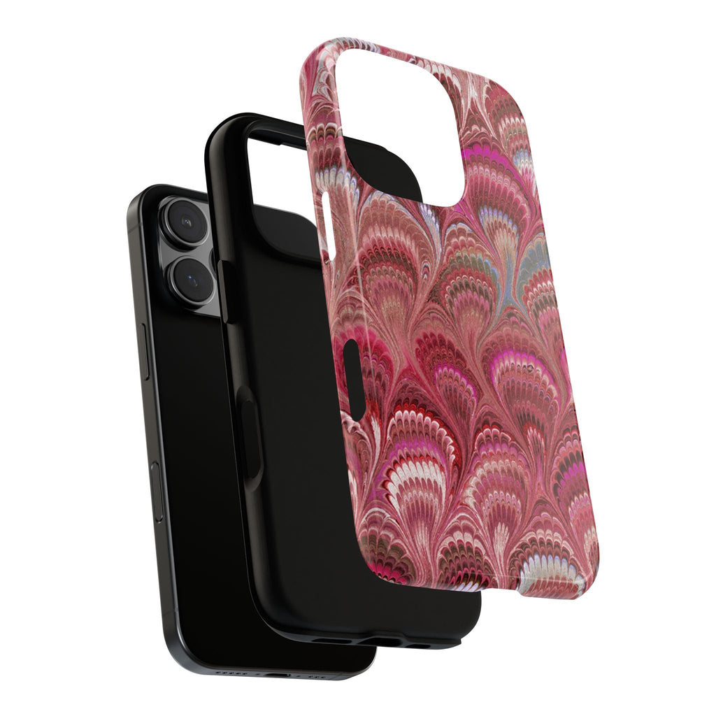 Shades of Pink Marbled Phone Case —  Dual Layer - Tough Protective Phone Cover