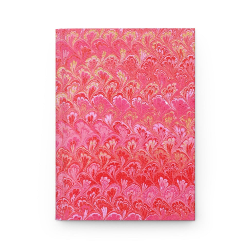 Vintage Italian Marbled Hardcover Journal - Pink