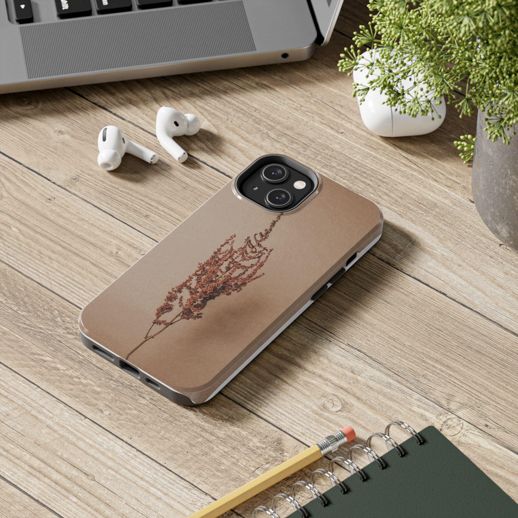 Brown Dry Leaf Tough Phone Cases