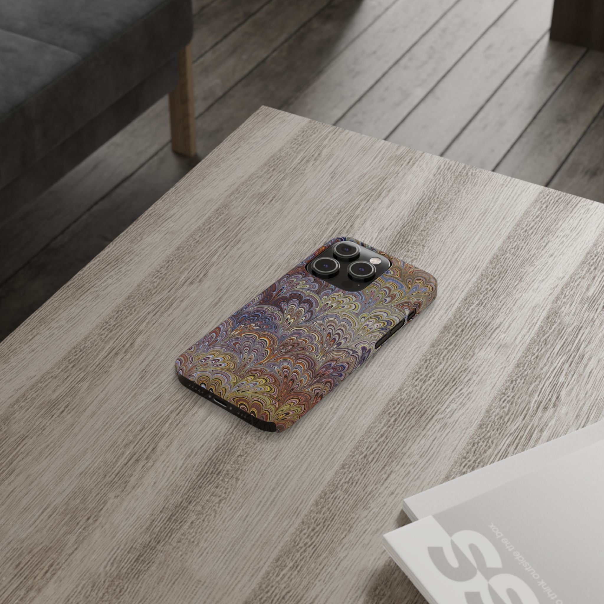Italian Marbled Design, Multi-Colored Pallet, Slim Phone Cases, Case-Mate