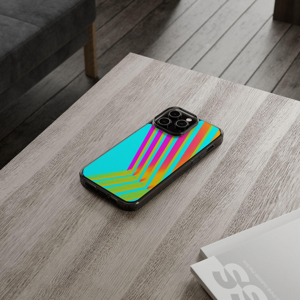 Abstract Pattern With Vibrant Color Clear Cases