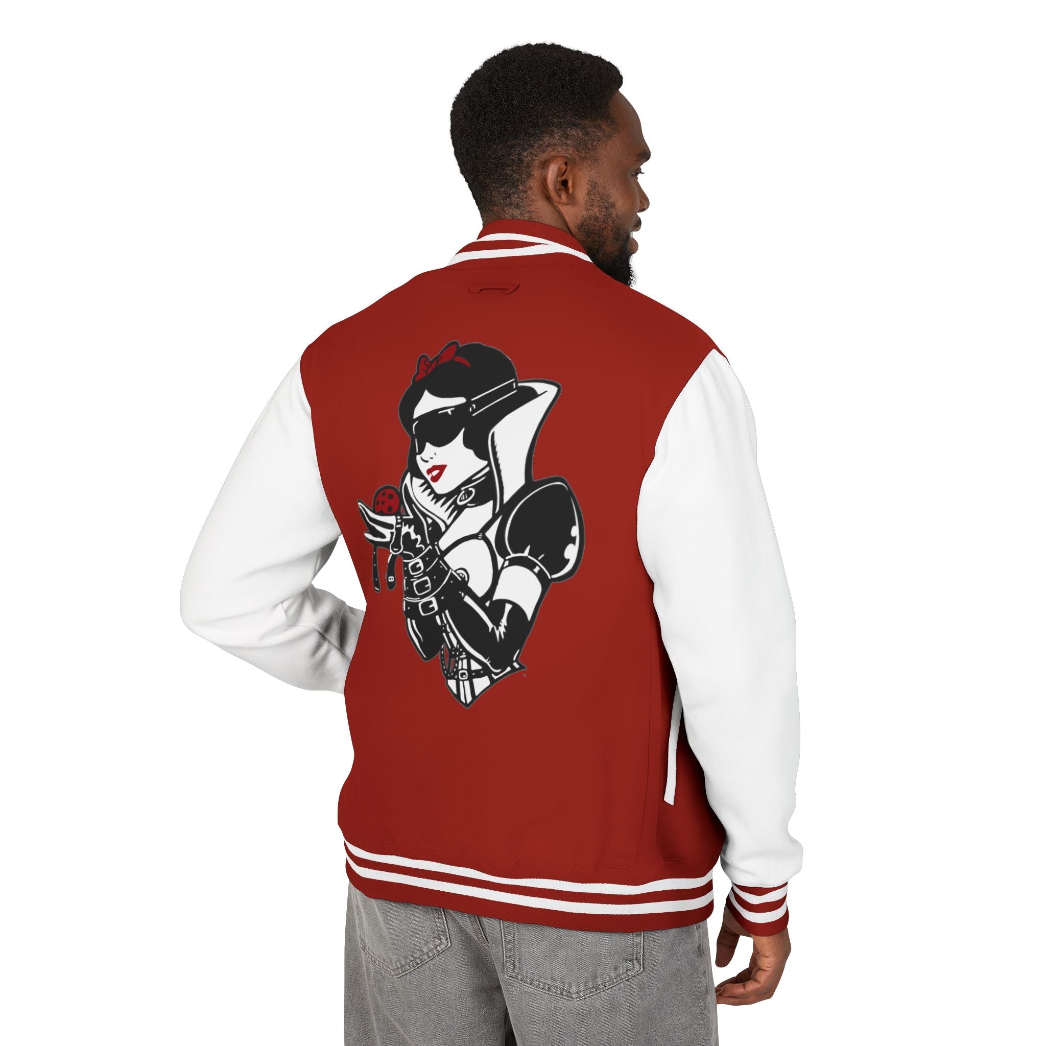 Snow White Unisex Heavyweight Letterman Jacket