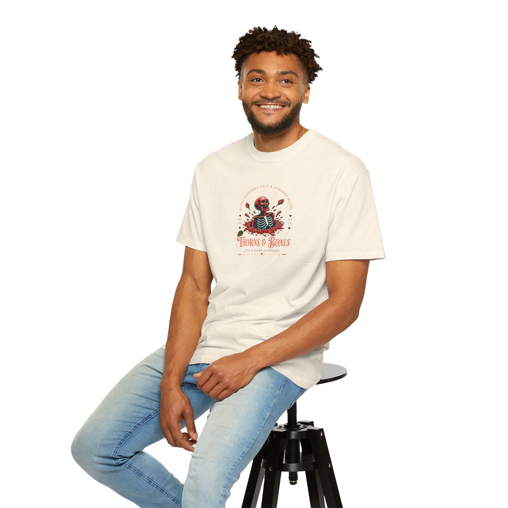 Skeleton Tee - Thorns and Bones Comfort Colors - DipaliZ