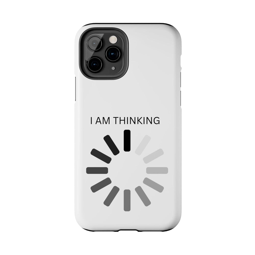 I Am Thinking To Much Text Printed Tough Phone Cases