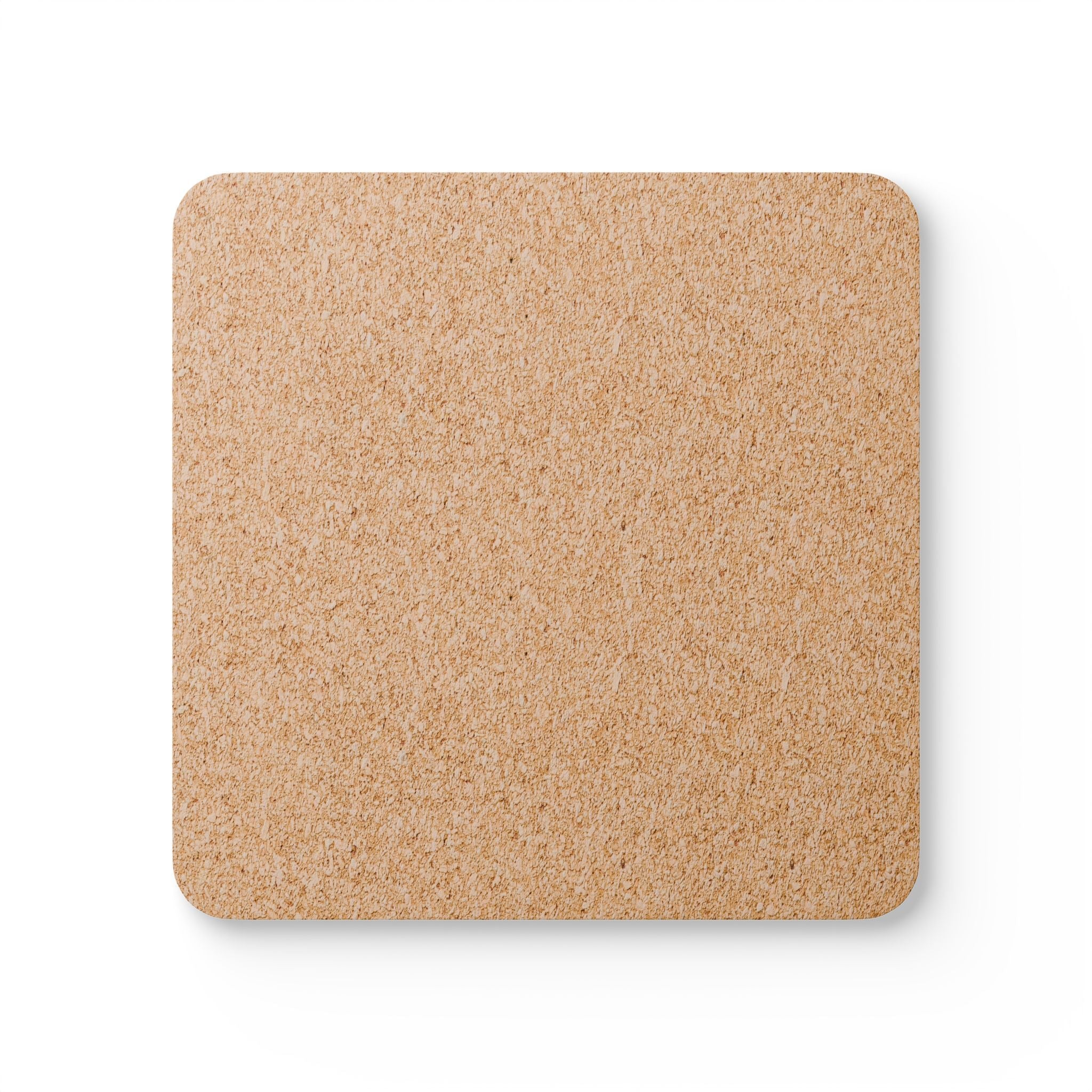 Blue Tally Pattern Cork Coaster Set - Modern Minimalist Drink Coasters (4-Pack)