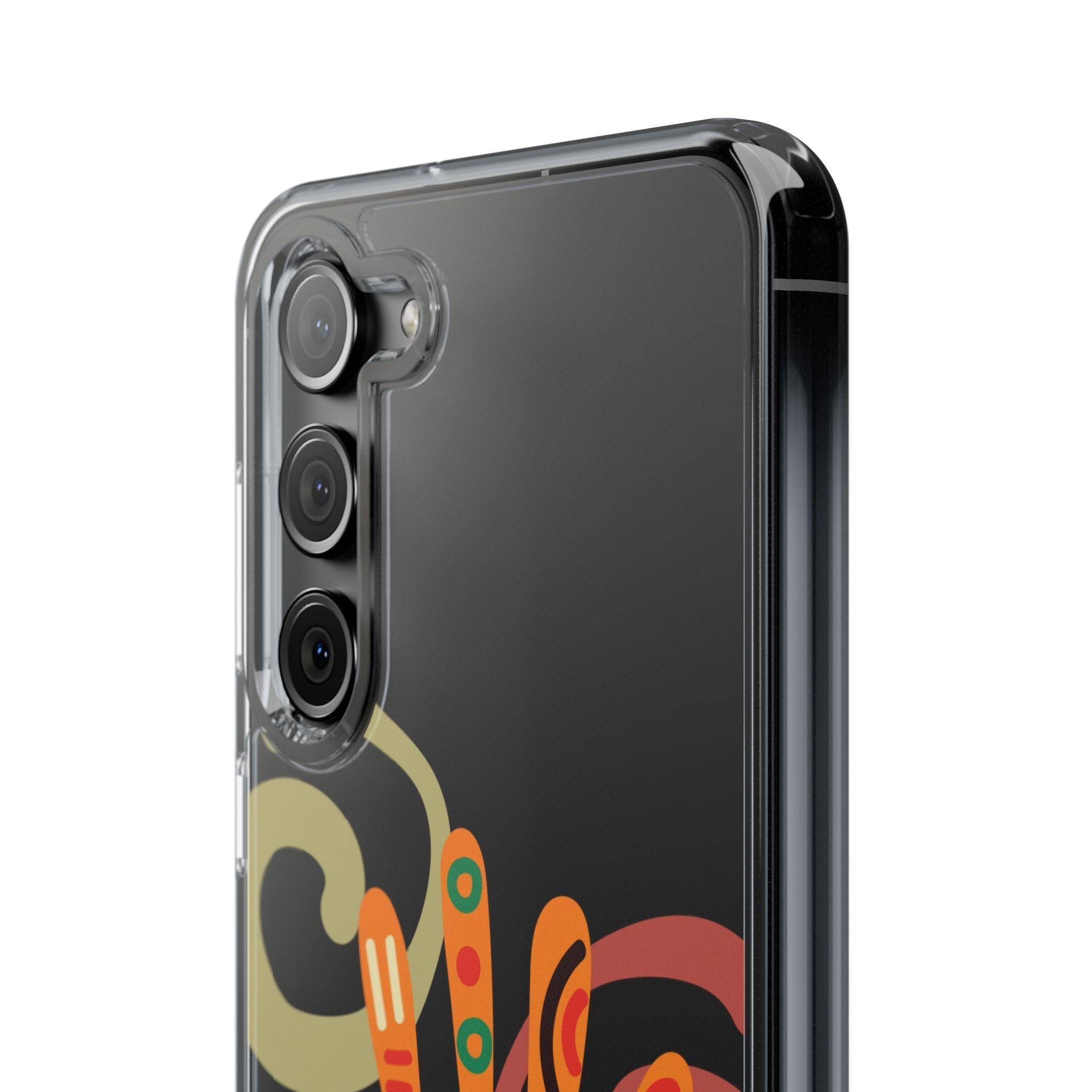 Clear Cases Colorful Hand Print design