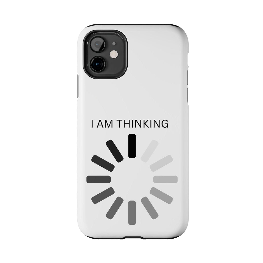 I Am Thinking To Much Text Printed Tough Phone Cases
