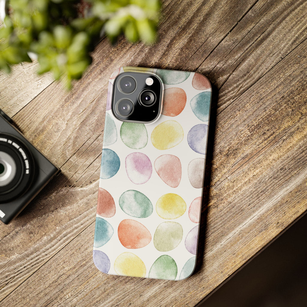 Colorful Watercolor Organic Circle iPhone 17 + many models Phone Cases