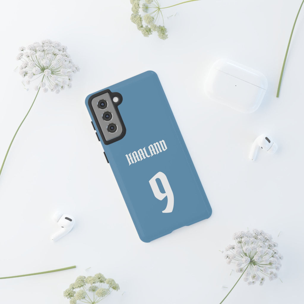 Erling Haaland PowerStrike – Rugged Dual-Layer Protection & Slim Profile | Compatible with iPhone 8 to 16 Pro Max & Samsung Galaxy S10 to S25 Ultra